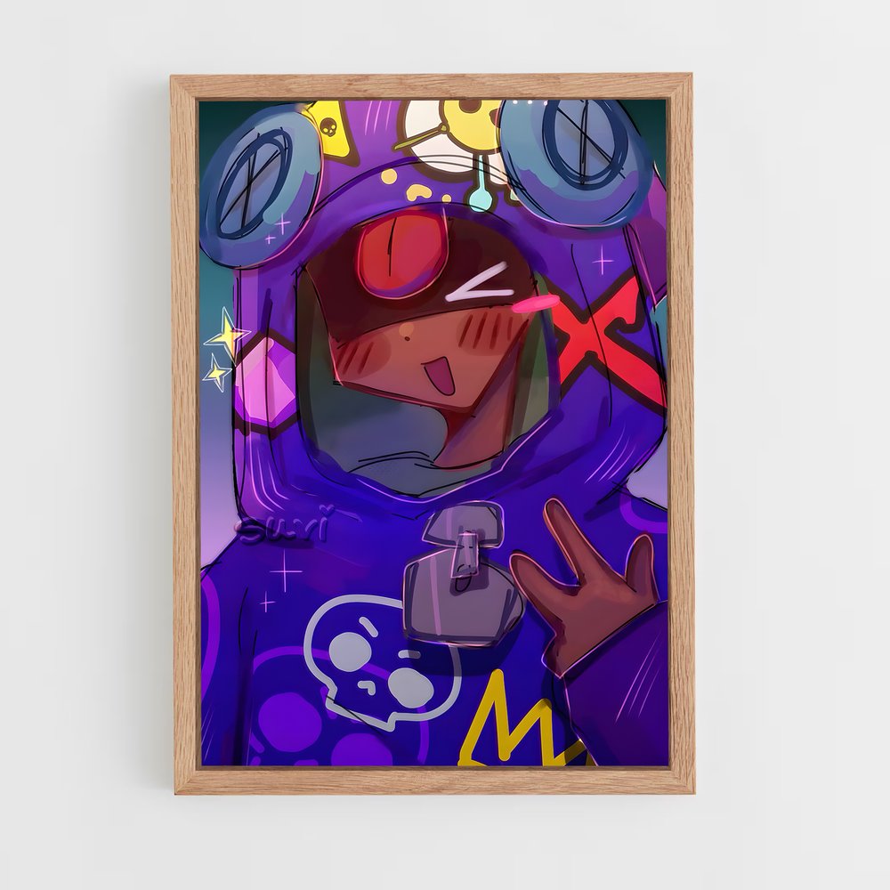 Poster Leon le Héros – affiche Brawl Star (vue 4)